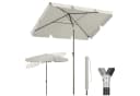 Sekey Sonnenschirm 200 x 125 cm Balkonschirm Rechteckig Graubeige Bild 2