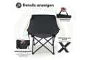 SUNULA Campingstuhl Faltbar mit Tragetasche Anthrazit Bild 4