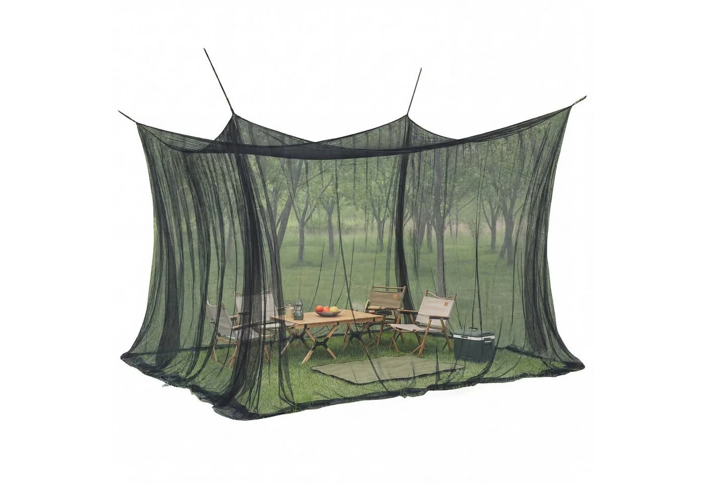 Sekey Moskitonetz Schwarz 300x300x250 cm Insektenschutz - Bild 2