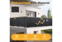 SUNULA Balkonsichtschutz PVC Matte Anthrazit UV-beständig Bild 1