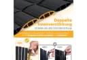 SUNULA Balkonsichtschutz PVC Matte Anthrazit UV-beständig Bild 3