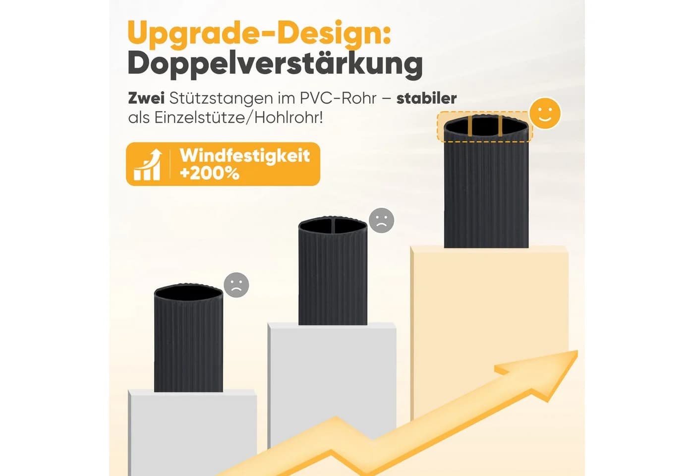 SUNULA Balkonsichtschutz PVC Matte Anthrazit UV-beständig - Bild 4
