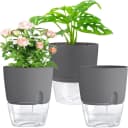 Refined Living Kräutertopf mit Selbstbewässerung, 3er Set Grau Bild 2