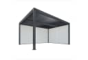 PURPLE LEAF Pergola mit Lamellendach und Sonnenrollo Grau Bild 2