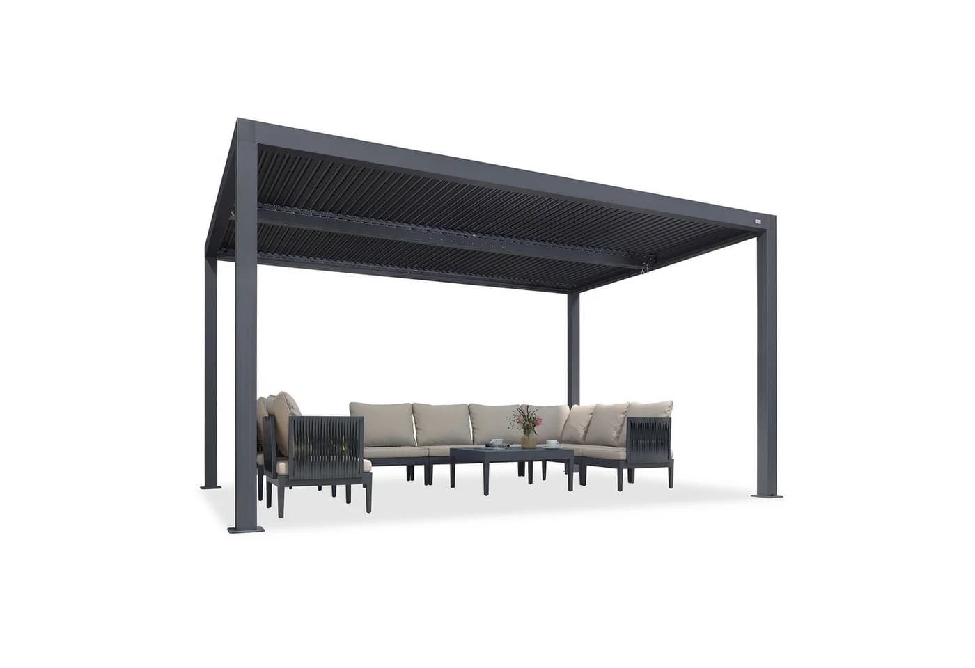 PURPLE LEAF Pergola Lamellendach Aluminium 300x424x240 cm - Bild 2