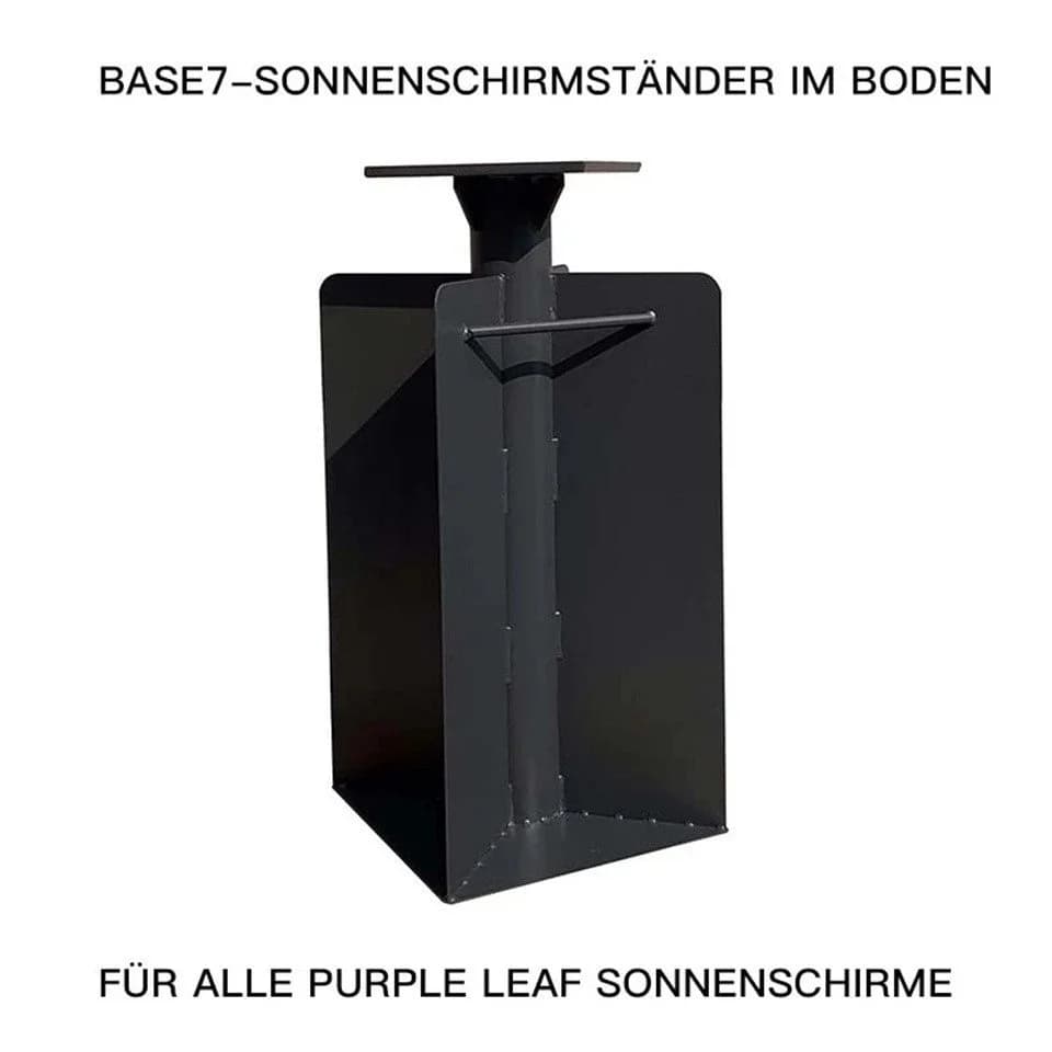 PURPLE LEAF Schirmhalter Schattenständer Schwarz - Bild 3