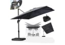 PURPLE LEAMP Sonnenschirm Grau 360° Rotation UV50+ Bild 2