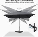 PURPLE LEAMP Sonnenschirm Grau 360° Rotation UV50+ Bild 4