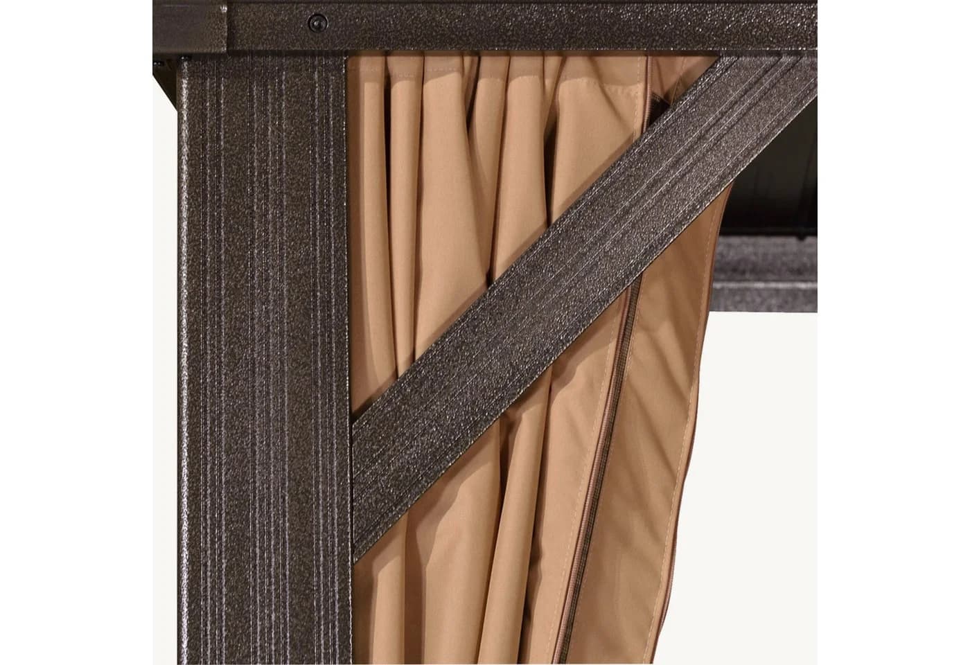 PURPLE LEAF Pavillon Aluminium Stahldach Hardtop Seitenteile Winterfest - Bild 5