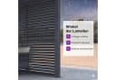 PURPLE LEAF Seitenmarkise Alu Lamellenwand-Paneel Grau Bild 5