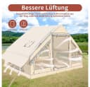 Meulbaty Aufblasbares Zelt XXL 420D Oxford-Stoff 3000mm Wasserdicht 6 Personen Bild 5