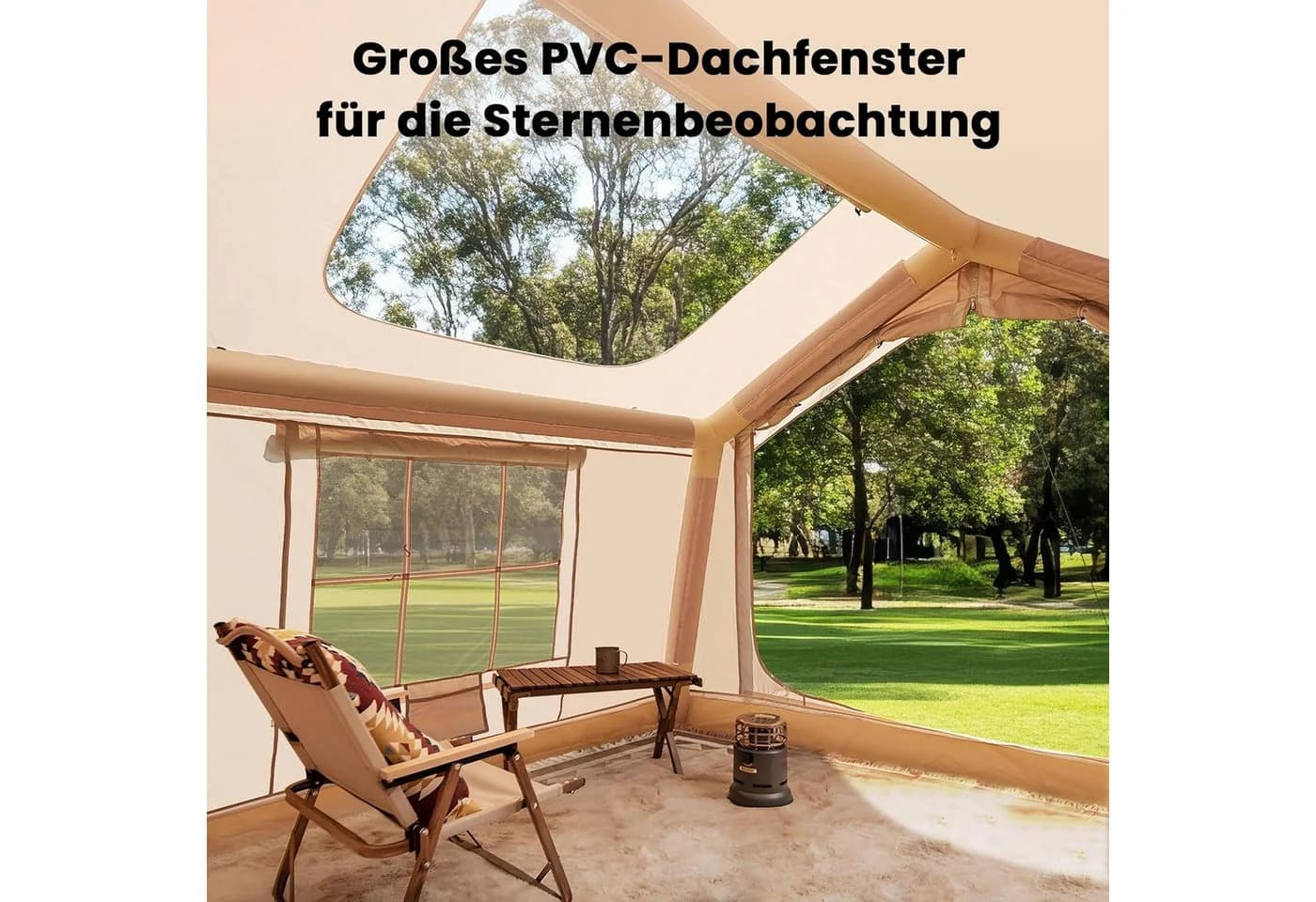 Meulbaty aufblasbares Zelt 6 Personen 300D Oxford-Gewebe UPF50+ - Bild 4