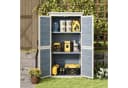 Bealife Gartenhaus Gartenschrank Holz Grau Bild 4