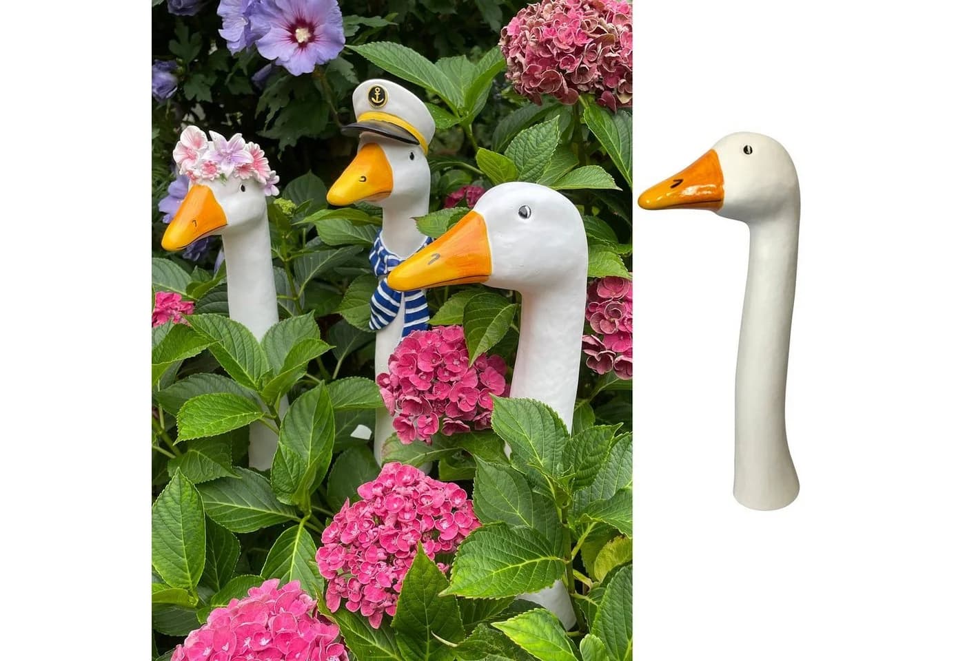 Online-Fuchs Gänsehals Gartenstecker Gans 35-38 cm - Bild 2