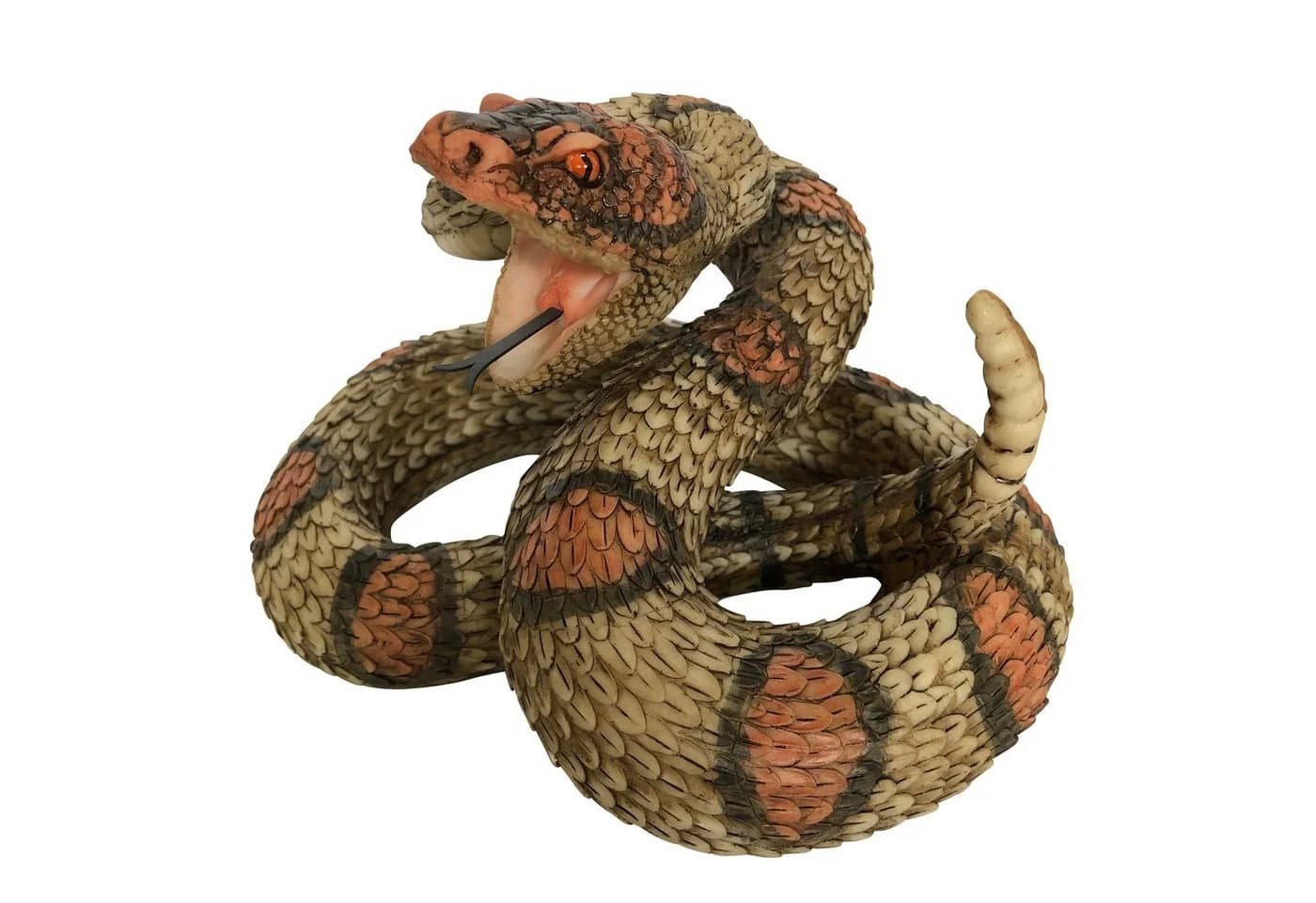 Online-Fuchs Gartenfigur Klapperschlange Deko Kunstharz - Bild 2