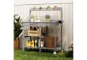 Bealife Garten-Geräteschrank Pflanztisch Grau mit Schubladen Bild 2