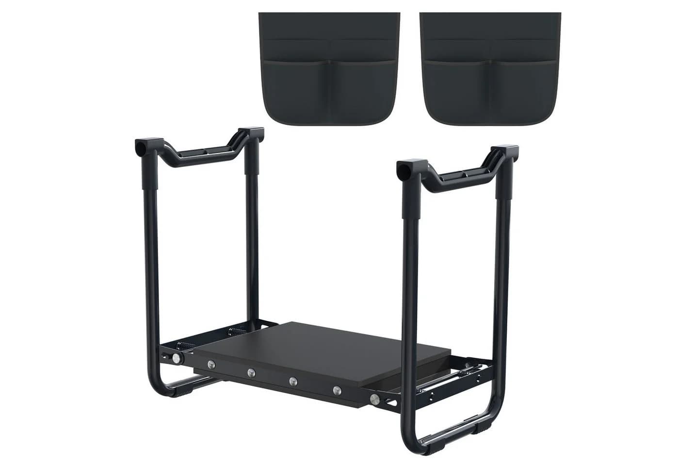 FIVMEN Kniebank Arbeitshocker 2-in-1 Gartenhocker Anthrazit - Bild 2