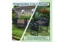 FIVMEN Kniebank Arbeitshocker 2-in-1 Gartenhocker Anthrazit Bild 5