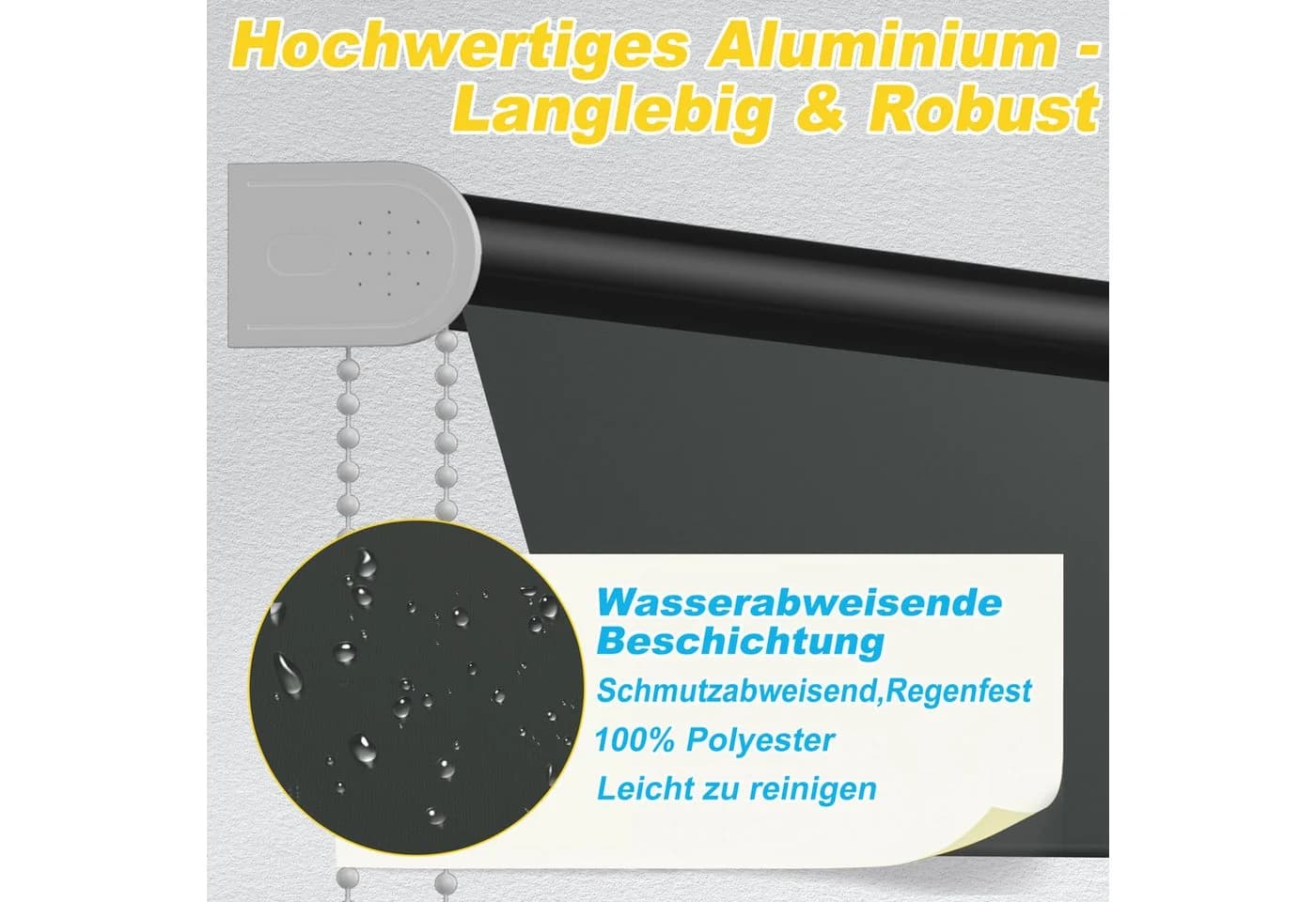 FIVMEN Fallarmmarkise Einziehbar Sonnenschutz für Balkon - Bild 3