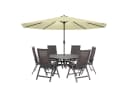 FIVMEN Sonnenschirm mit Kurbel 300cm UV Schutz Aluminium Bild 2