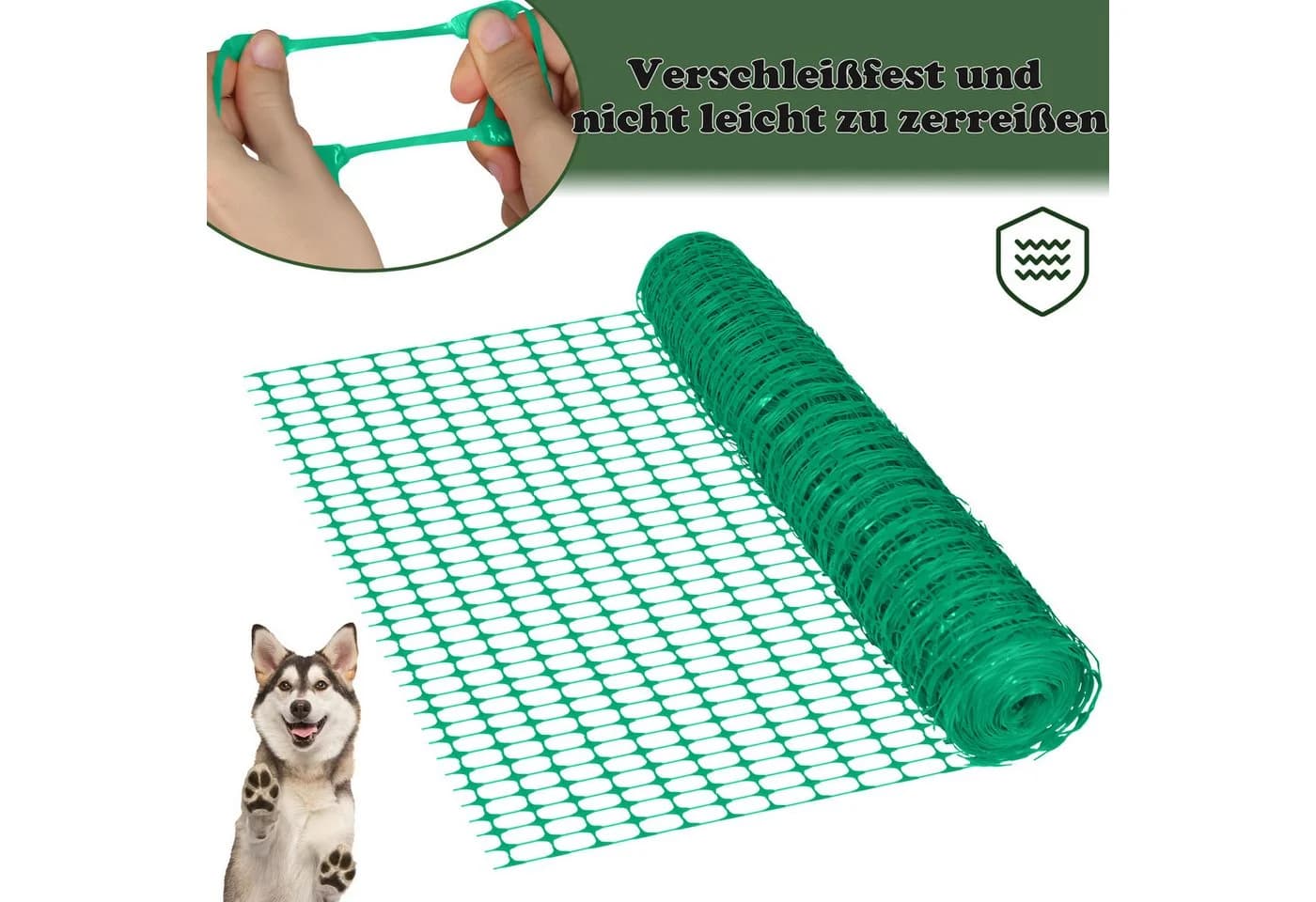 FIVMEN Wildzaun Absperrzaun Grün mit Bodenspikes - Bild 5
