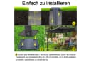 FIVMEN Schirmhalter Metall Universal Bodenplatte Dunkelgrau Bild 3