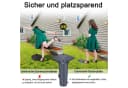 FIVMEN Schirmhalter Metall Universal Bodenplatte Dunkelgrau Bild 5