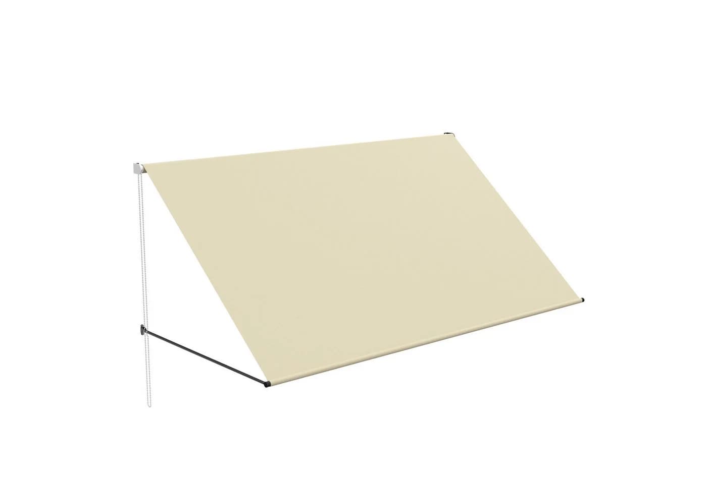 FIVMEN Fallarmmarkise Beige UV-Schutz Aluminium Polyestergewebe - Bild 2