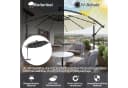 FIVMEN Sonnenschirm 300cm Balkon UV-Schutz Solar LED Bild 3