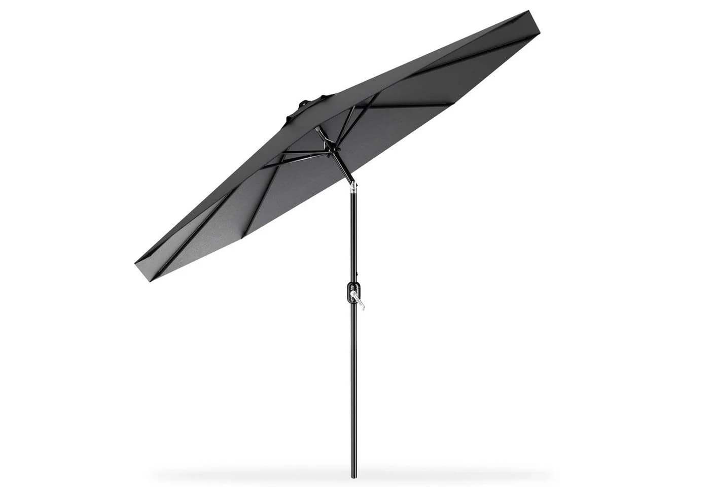 FIVMEN Sonnenschirm mit Kurbel und Griff, Beige/Dunkelgrau, Ø 300 cm - Bild 2
