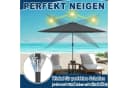 FIVMEN Sonnenschirm mit Kurbel und Griff, Beige/Dunkelgrau, Ø 300 cm Bild 4