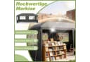 FIVMEN Gartenpavillon Partyzelt Schwarz mit PVC-Fenstern Bild 4