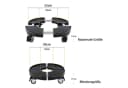 FIVMEN Pflanzenroller 360° drehbar Schwarz Bild 1