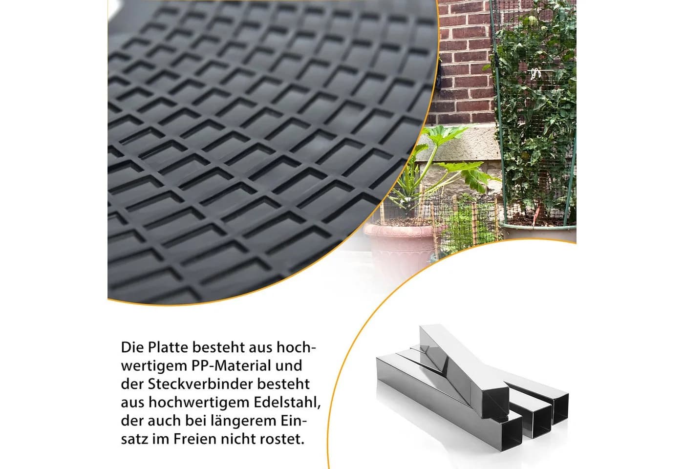 FIVMEN Pflanzenroller 360° drehbar Schwarz - Bild 5