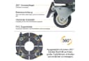 FIVMEN Pflanzenroller Rollendes Tablett 360 Grad Drehbare Räder Bild 3