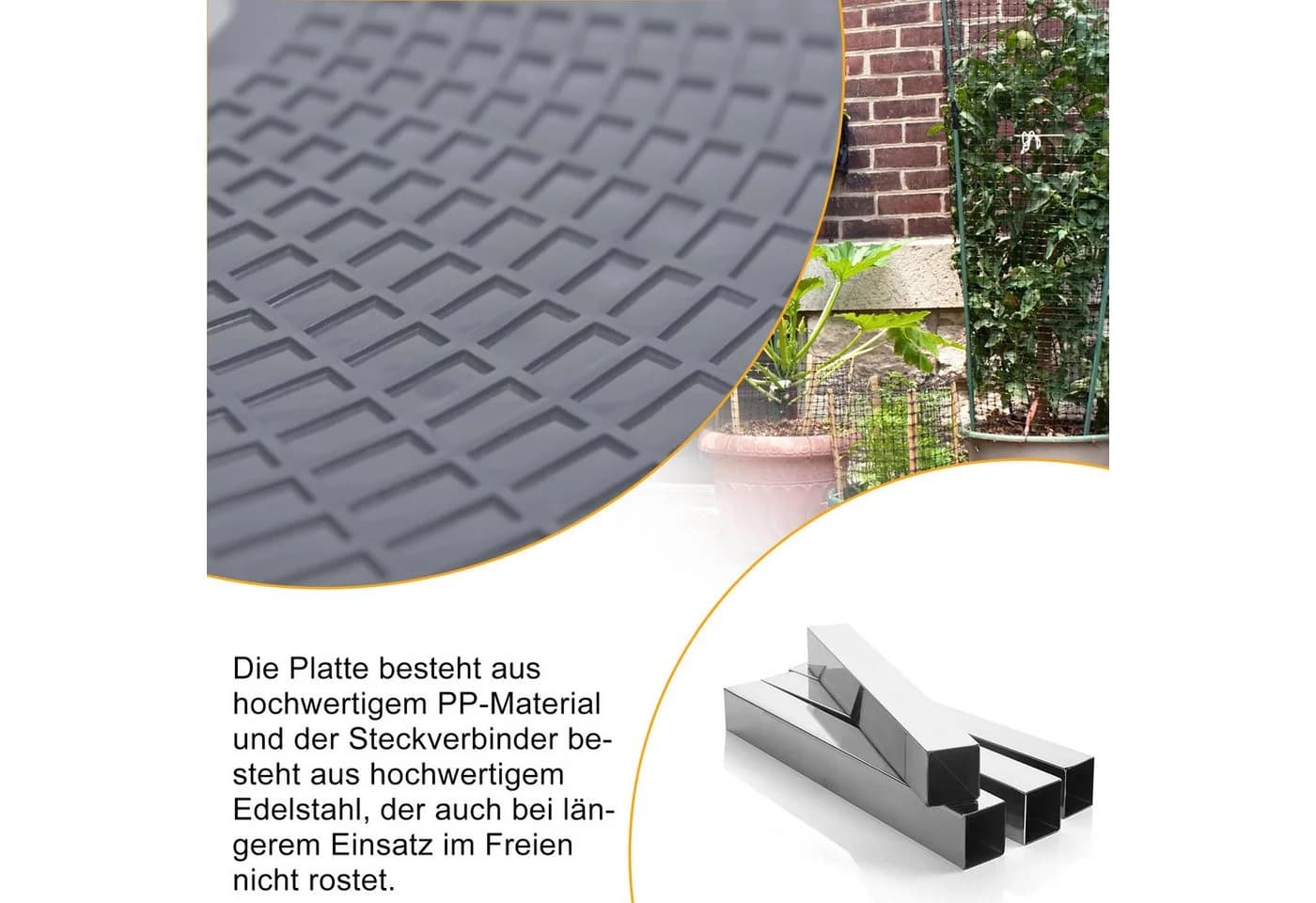 FIVMEN Pflanzenroller Rollendes Tablett 360 Grad Drehbare Räder - Bild 5