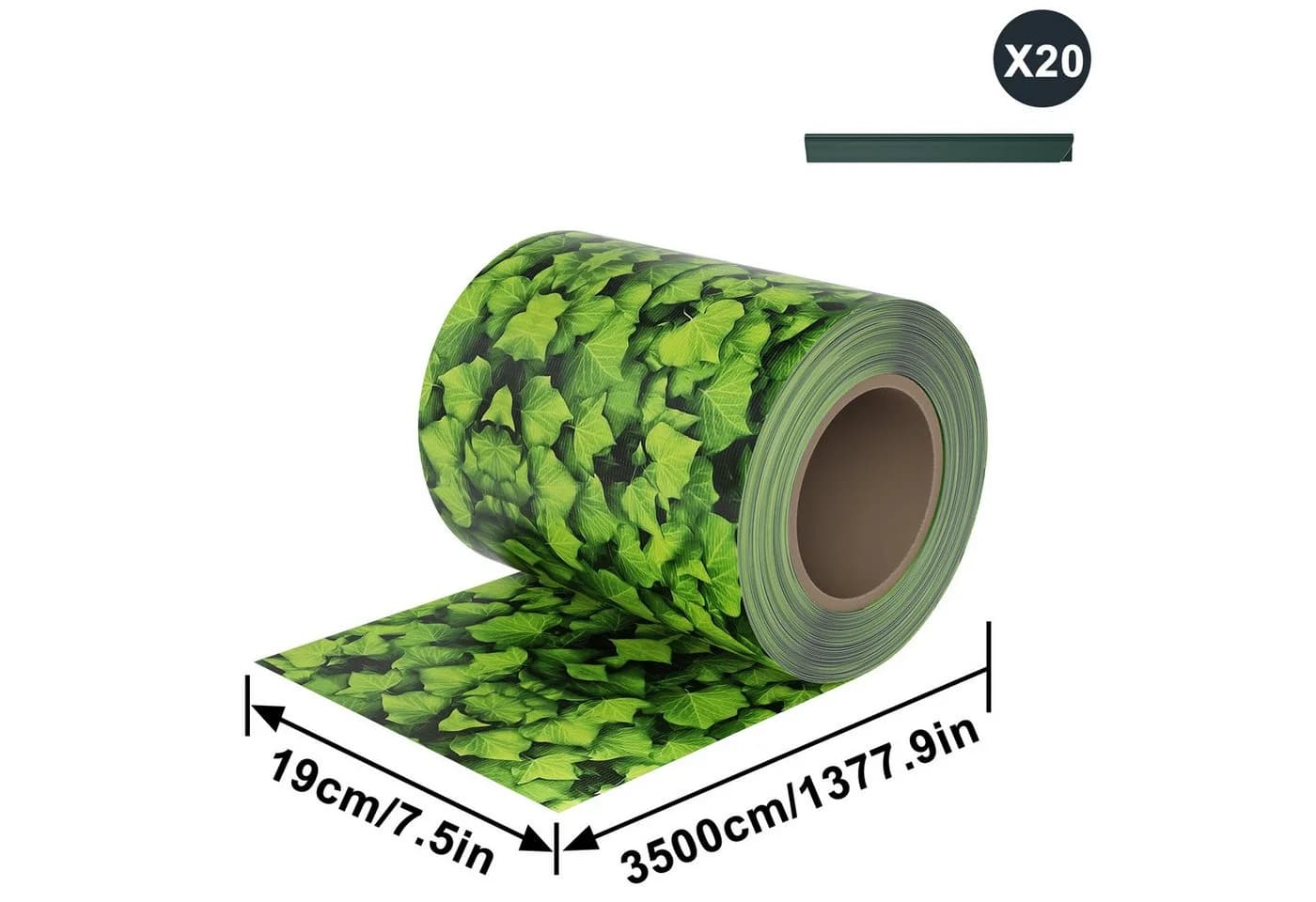 FIVMEN Sichtschutzstreifen PVC Stabmattenzaun 19cm
