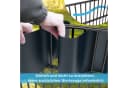 FIVMEN Sichtschutzstreifen Hart PVC 19cm x 2.5m 10 Stk. Anthrazit/Hellgrau/Grün Bild 3