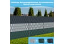 FIVMEN Sichtschutzstreifen Hart PVC 19cm x 2.5m 10 Stk. Anthrazit/Hellgrau/Grün Bild 4