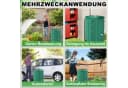 FIVMEN Faltbare Regentonne 750L Dunkelgrün mit Hahn Bild 4