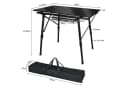 FIVMEN Campingtisch Camping Beistelltisch Faltbar Höhenverstellbar Aluminium Bild 1