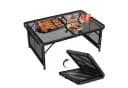 FIVMEN Campingtisch Klappbar Metallgitterplatte Outdoor Bild 2