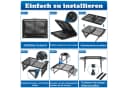 FIVMEN Campingtisch Klappbar Metallgitterplatte Outdoor Bild 5