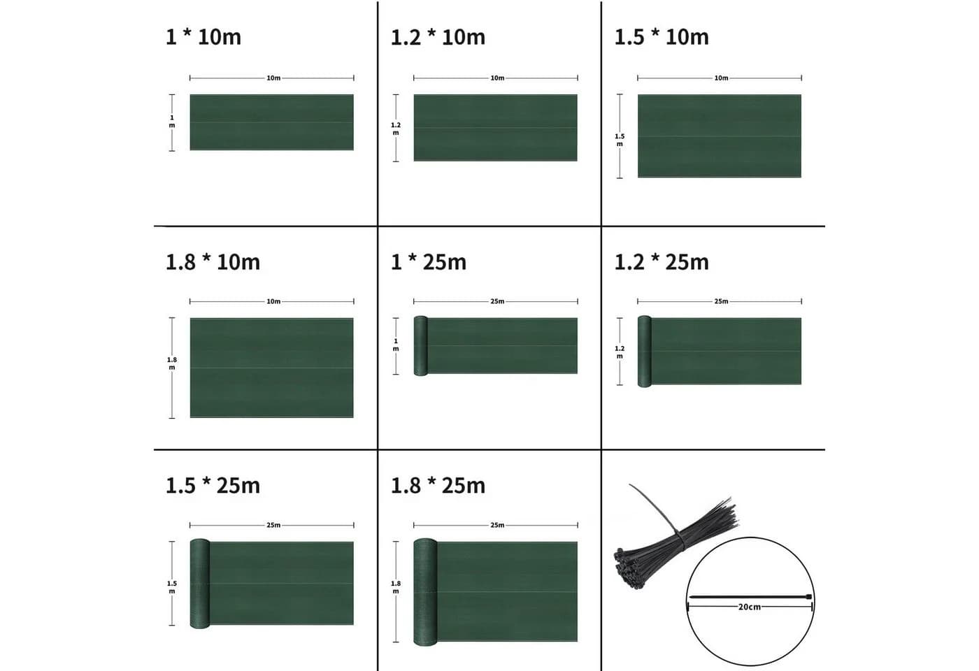 Tennisblende, Sichtschutz, Zaunblende, Schattiernetz aus HDPE-Gewebe