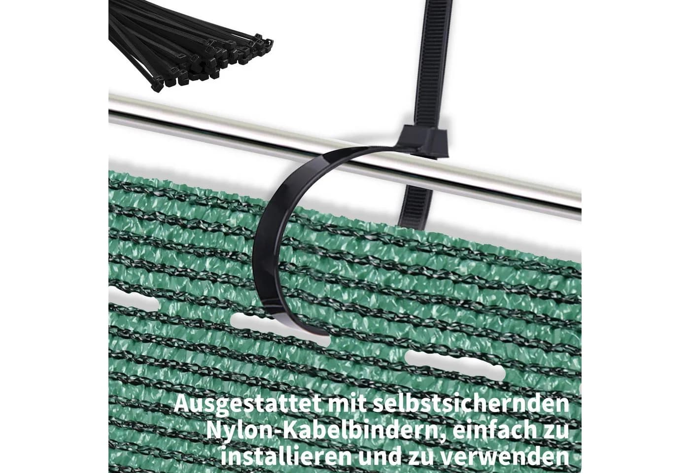 Tennisblende, Sichtschutz, Zaunblende, Schattiernetz aus HDPE-Gewebe - Bild 4
