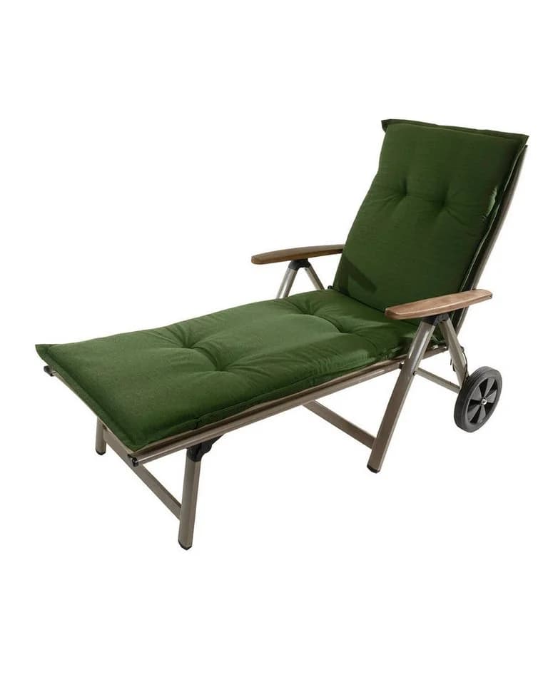 Sun Garden Liegenauflage Rollliege Naxos/Rio 50318-201 dunkelgrün 190x60x6 cm