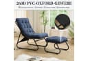 SeedWave Loungesessel mit Ottoman Dunkelblau Stahl Bild 4