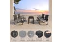Bealife Balkonset Gartenlounge-Set 3-tlg. Grau Rattan Bild 5