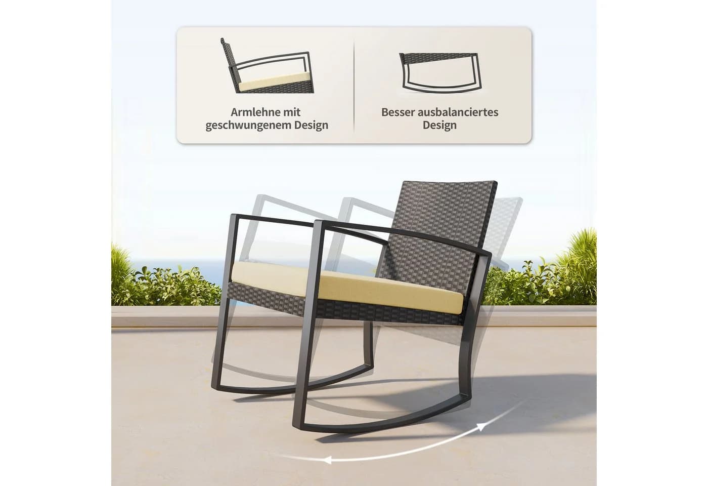 Rattan Gartenmöbel für Entspannung auf Balkon und Terrasse - Bild 4