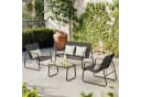 Bealife Gartenlounge-Set 4er Set 1 Tisch 1 Doppelstuhl 2 Einzelstühle Bild 1